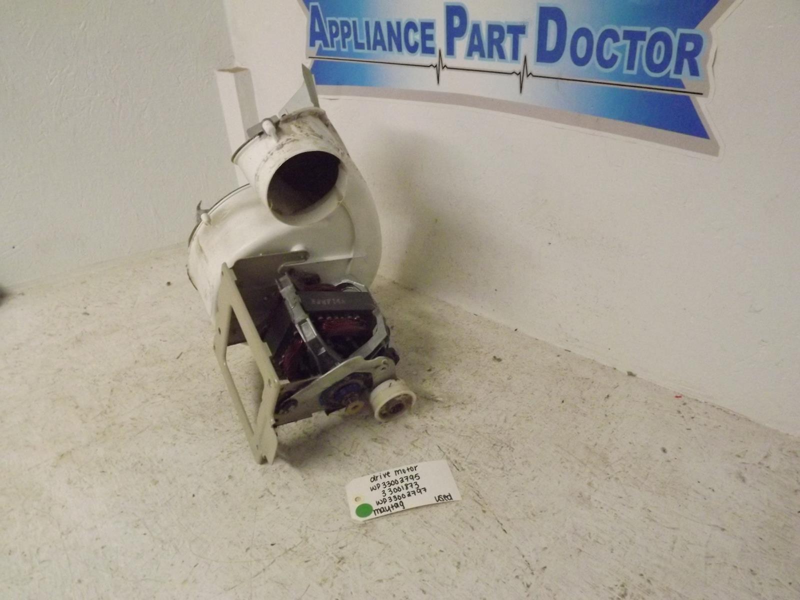 Maytag Dryer WP33002795 33001873 WP33002797 Drive Motor Used Maytag Dryer WP33002795 33001873 WP33002797 Drive Motor Used